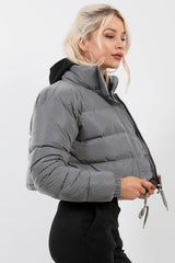 Popular Insulated Puffer Jacket S / Grey