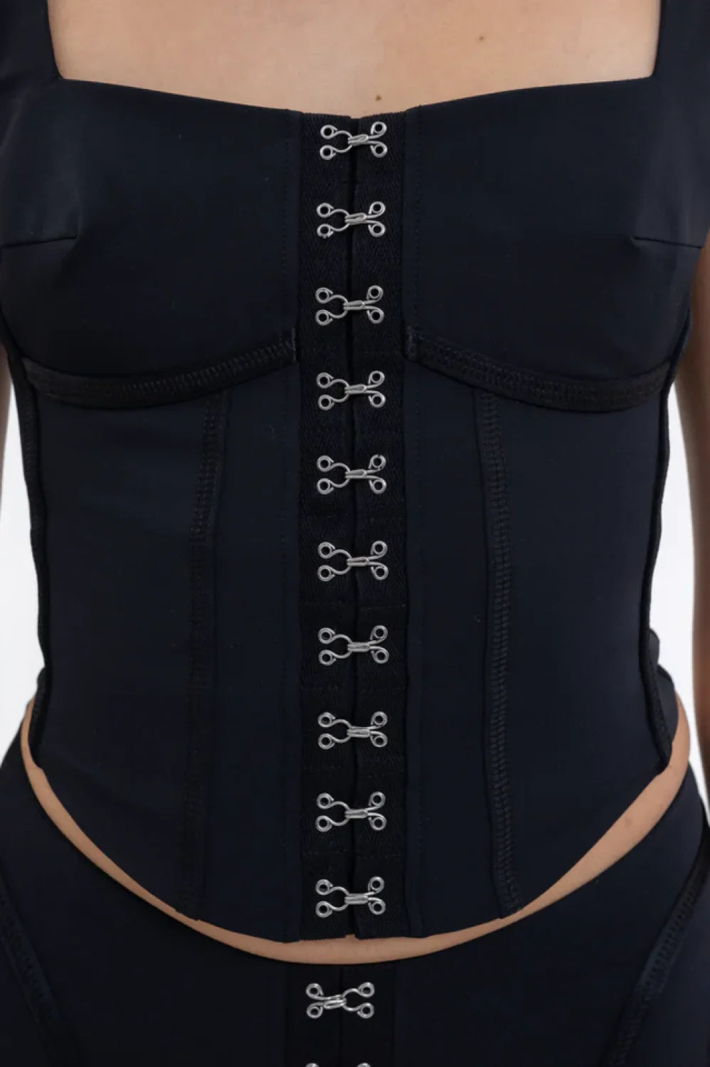 Black Lara Stylish Corset Top
