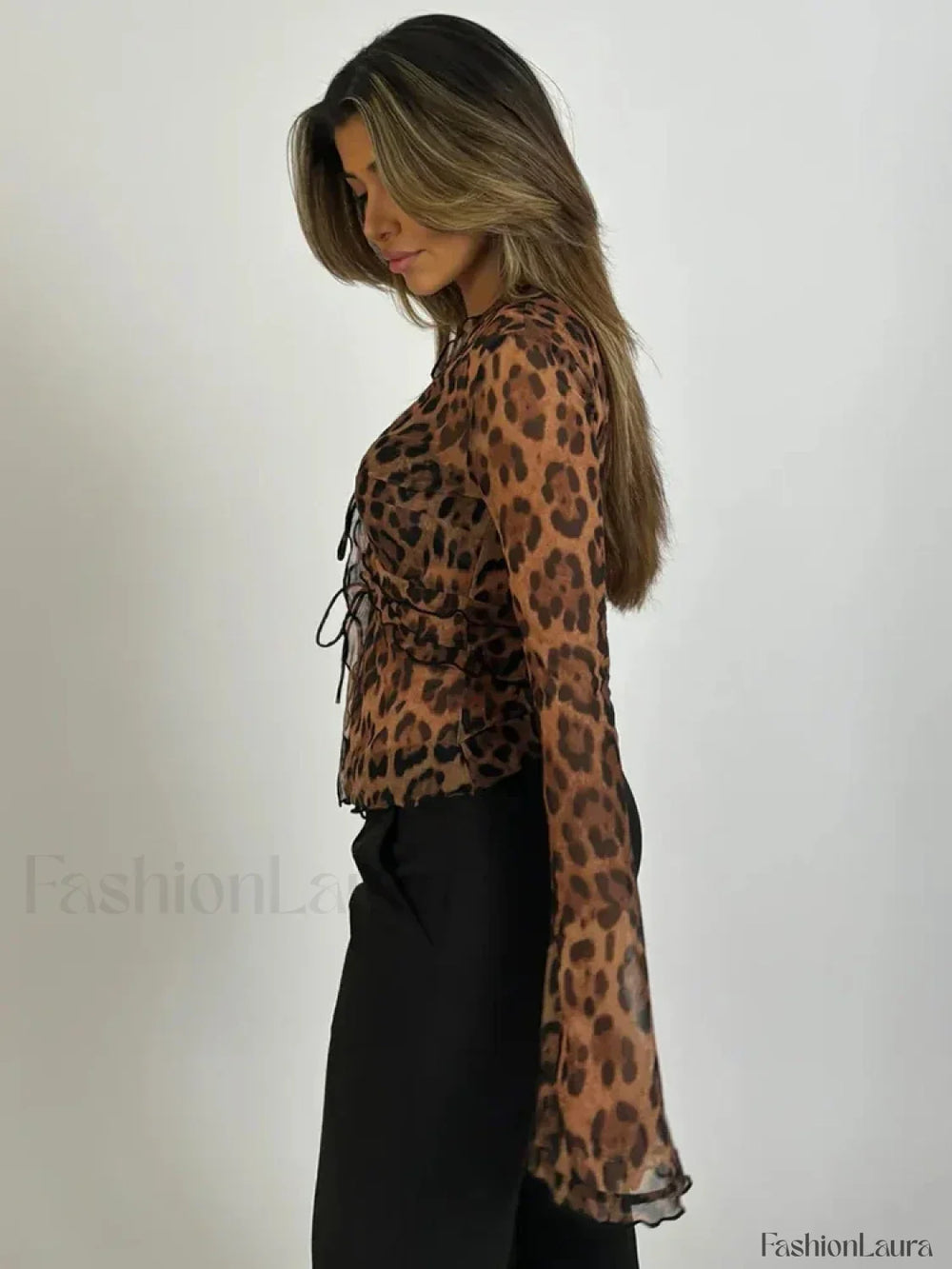 Black Pearl Knit Sweet Lady’s Blouse