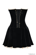 Black Velvet Off Charming The Shoulder Dress