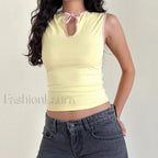 Bodycon Crew Neck Crop Top