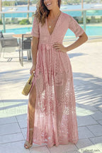 Boho Lace Stylish Maxi Dress