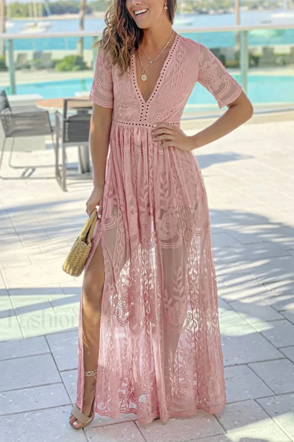 Boho Lace Stylish Maxi Dress