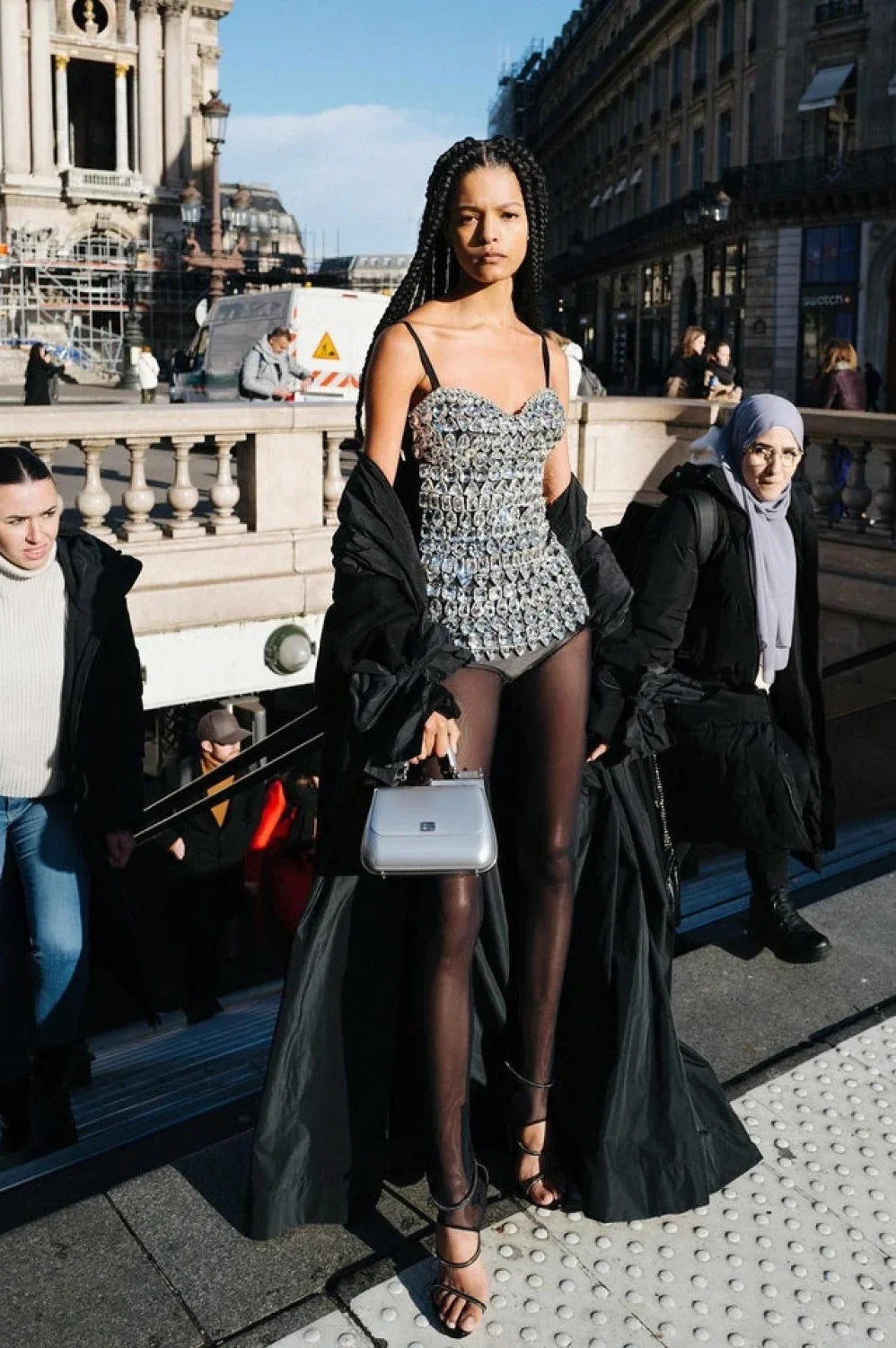 Brisbane Rhinestones Stylish Embellished Mini Dress