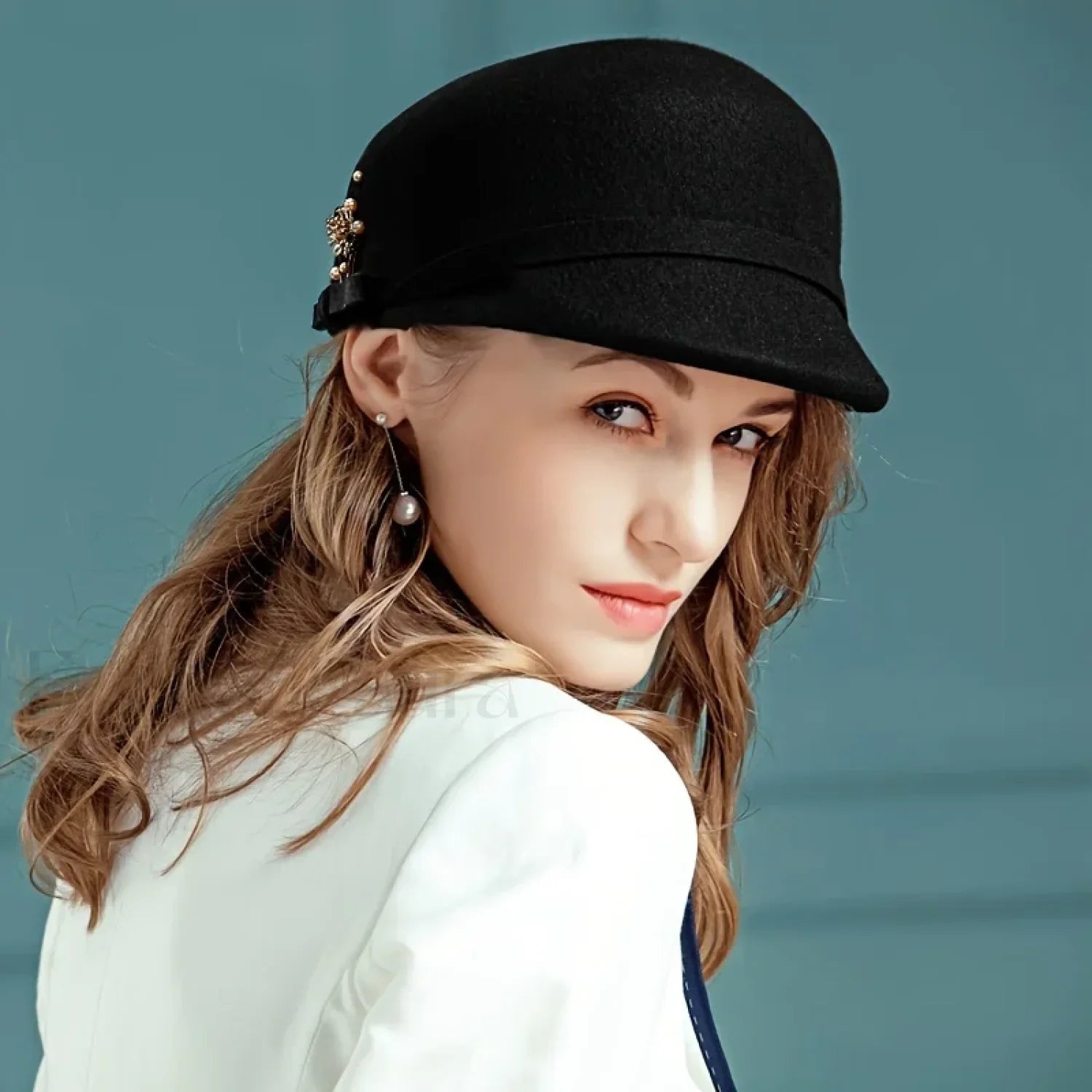 British Top Simple Versatile 100 Percent Wool Winter Hat