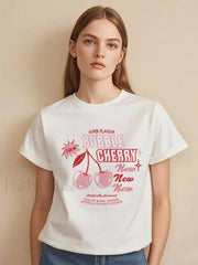 Bubble Cherry Cowgirl Western Alcohol Graphic T Shirt