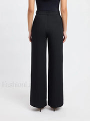 Business Casual Straight Trendy Leg Dress Pants Pants