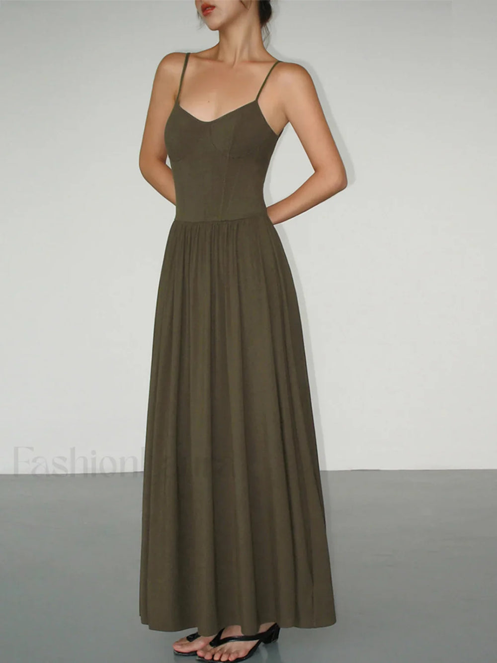 Bustier Corset Open Trendy Back Long Tank Dress Knit Dresses