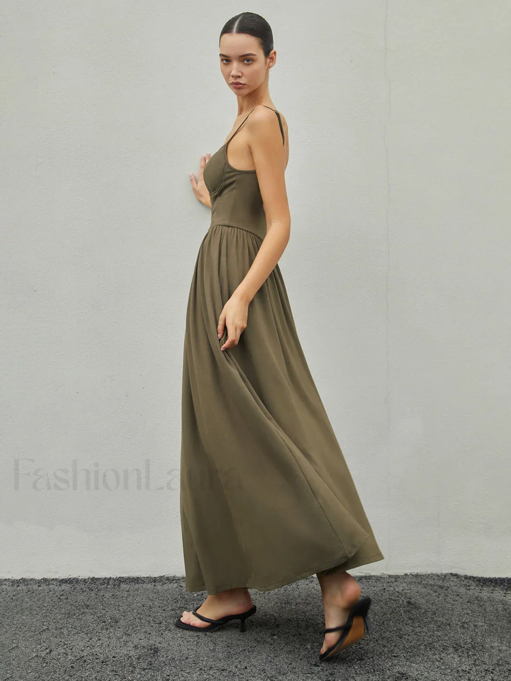 Bustier Corset Open Trendy Back Long Tank Dress Knit Dresses