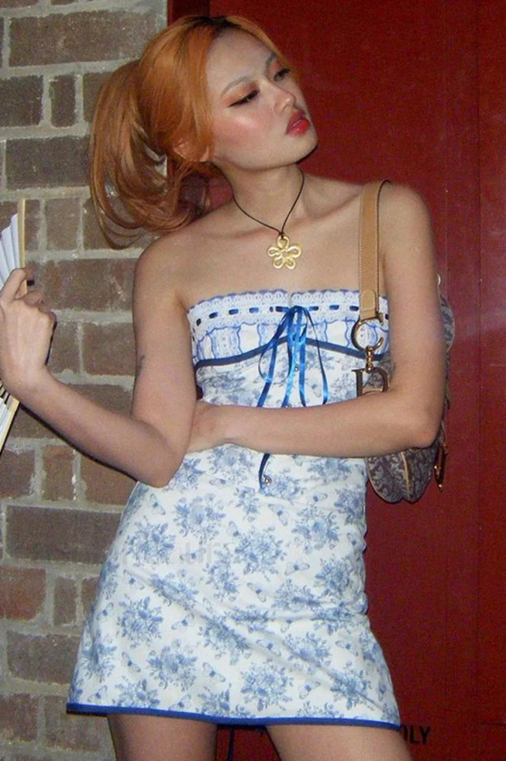 Butterfly Bouquet Floral Charming Tube Short Dress