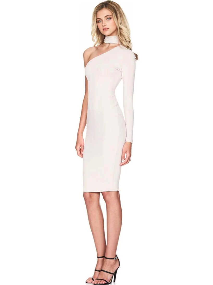 JuliaFashion - Unbelievers One Shoulder Bodycon Dress