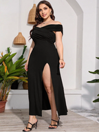 JuliaFashion - 2024 Sexy Off-Shoulder High Waist Prom Midi Dresses