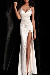 Spaghetti Strap Layered Formal Dress