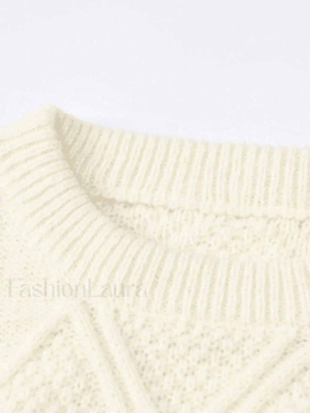Cable Knit Cropped Sweater Sweaters