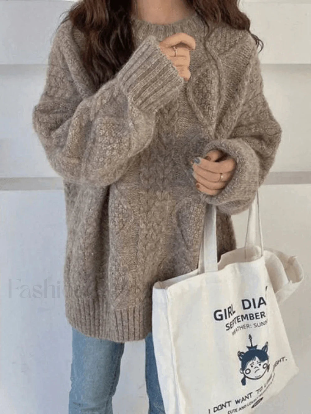 Cable Knit Jumper Sweater Sweaters