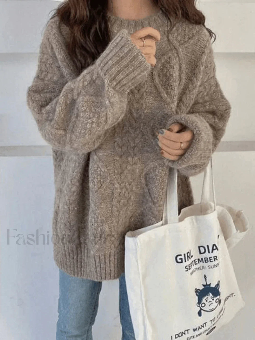 Cable Knit Jumper Sweater Sweaters