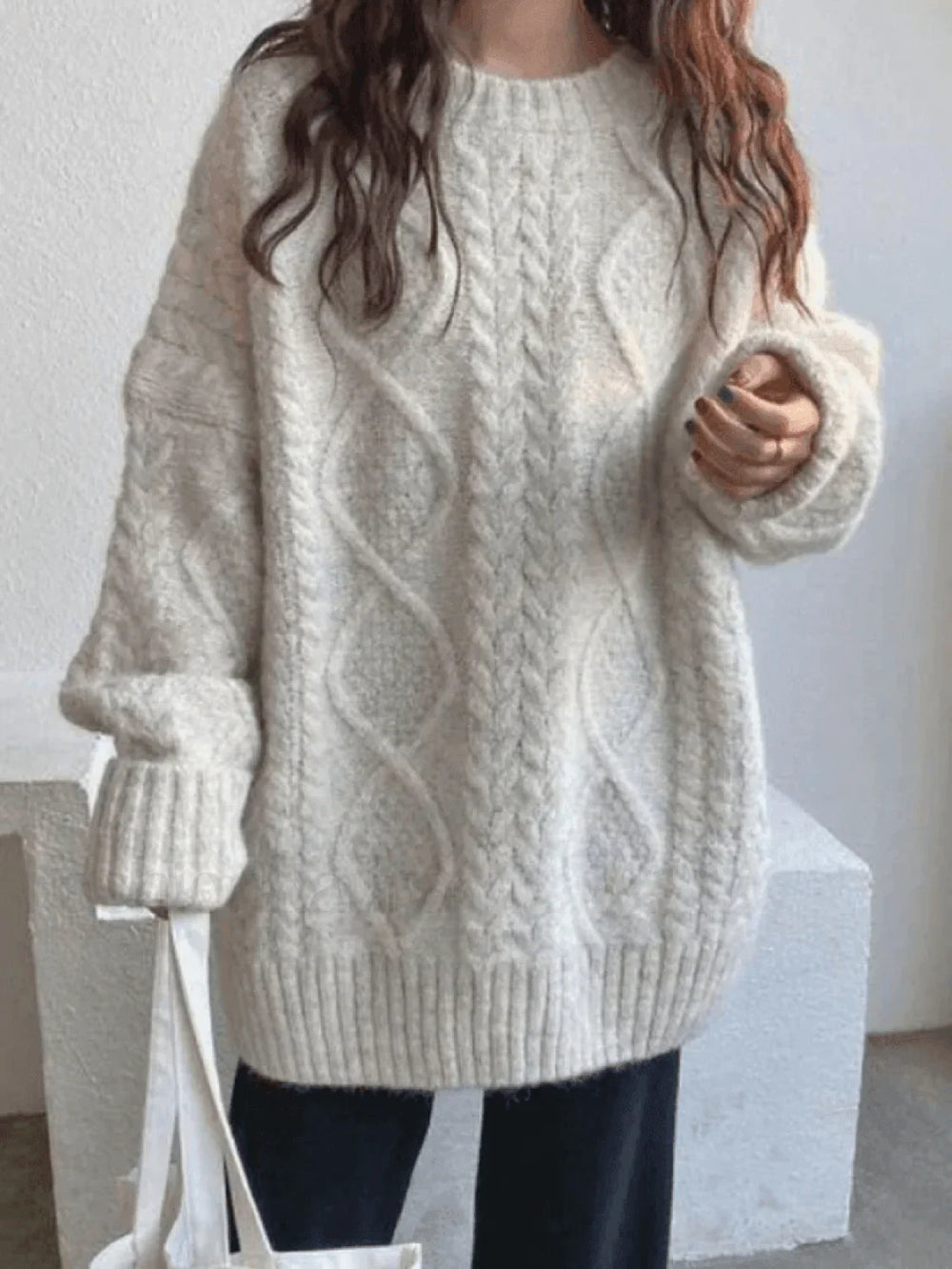 Cable Knit Jumper Sweater Sweaters