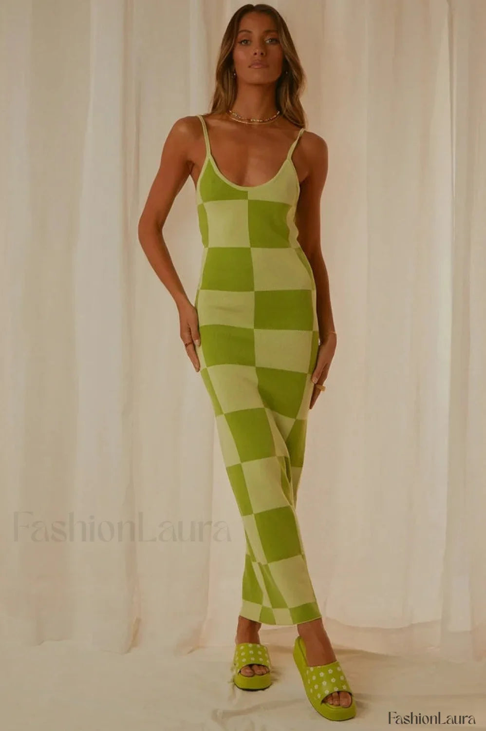 Cali Sweetheart Stylish Knit Maxi Dress S / 5#