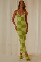 Cali Sweetheart Stylish Knit Maxi Dress S / 5#