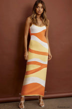 Cali Sweetheart Stylish Knit Maxi Dress S / 8#