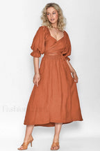 Call It Love Charming Two Way Dress S / Orange