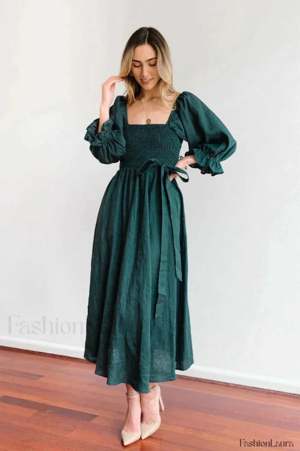 Call It Love Charming Two Way Dress S / Emerald
