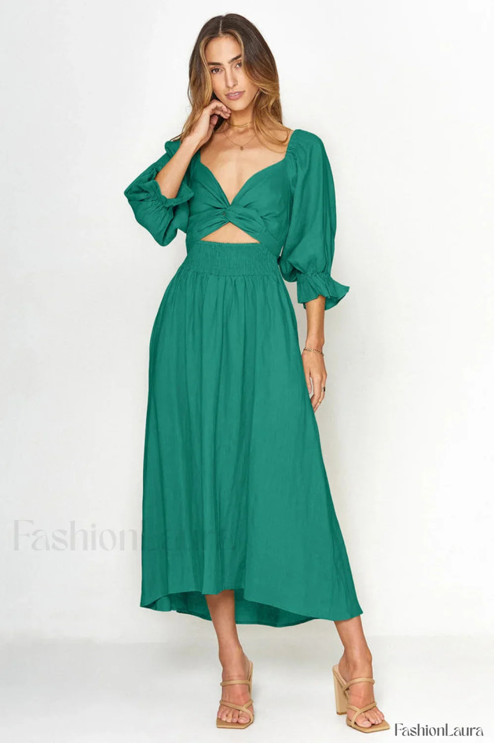 Call It Love Charming Two Way Dress S / Green