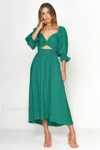 Call It Love Charming Two Way Dress S / Green
