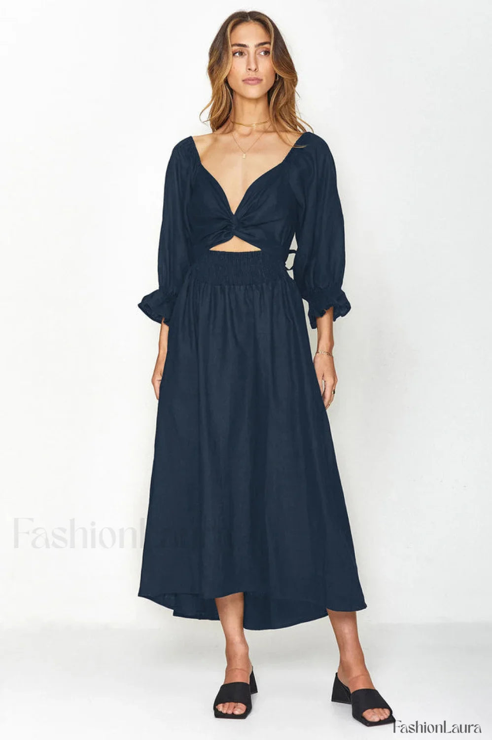 Call It Love Charming Two Way Dress S / Navy