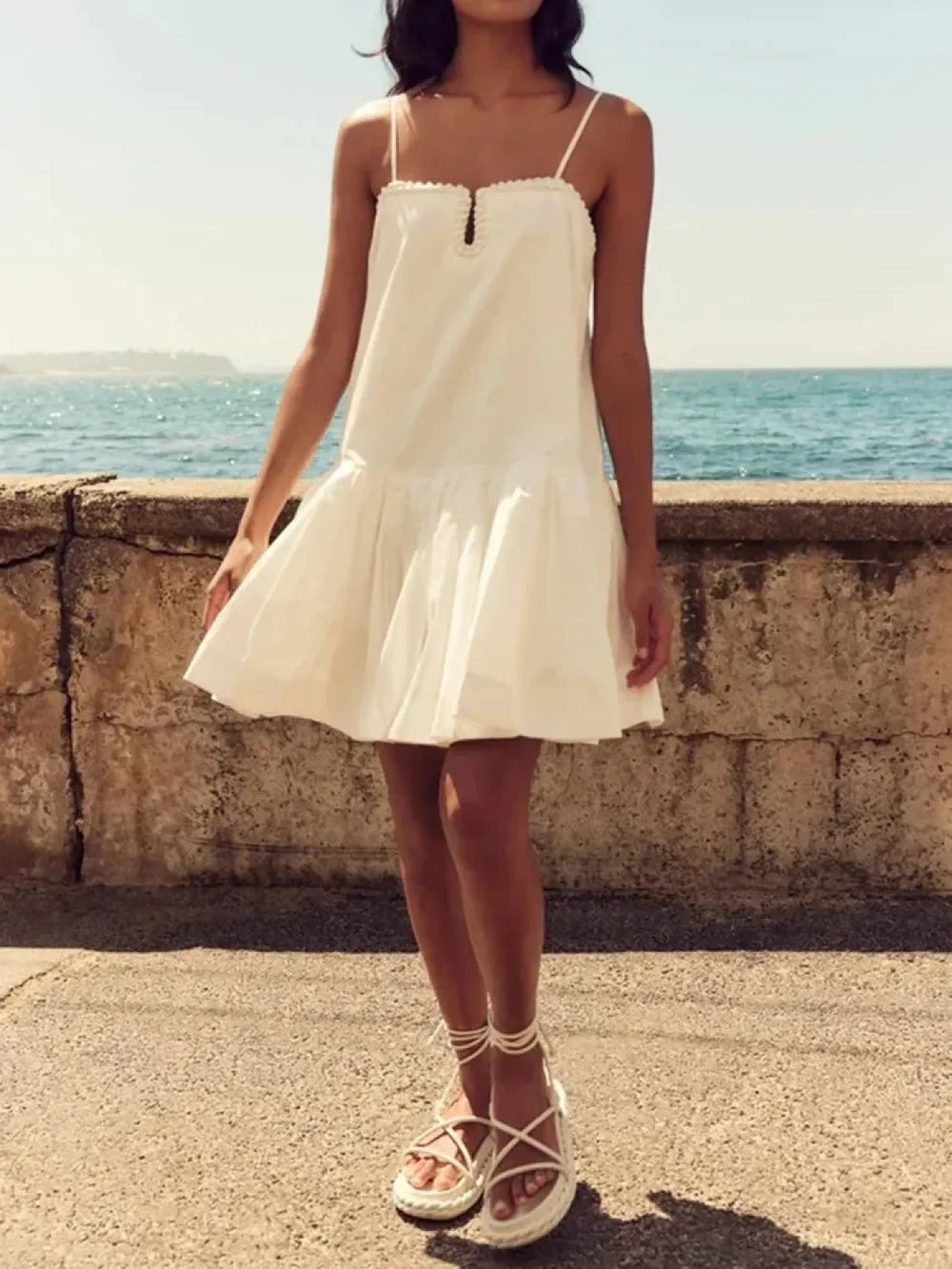 Camisole Patchwork Floral Dress