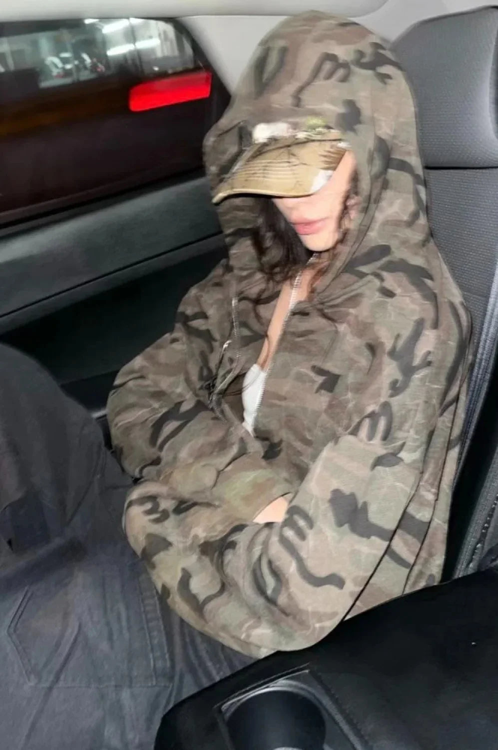 Camouflage Harajuku Zipper Hoodie