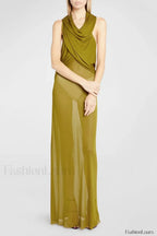 Carleigh Ruche Maxi Charming Dress With Headscarf