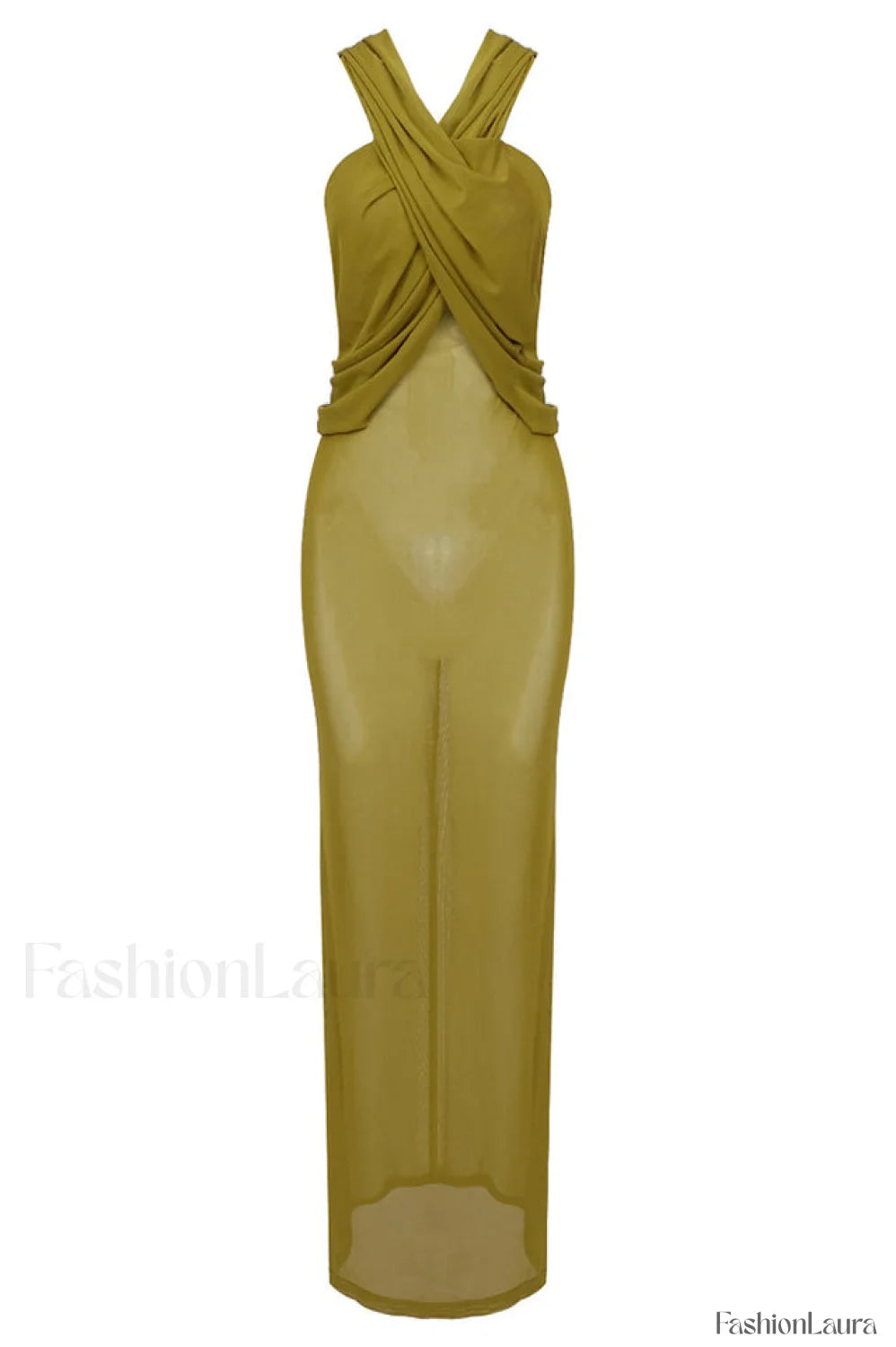 Carleigh Ruche Maxi Charming Dress With Headscarf