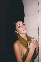 Carleigh Ruche Maxi Charming Dress With Headscarf