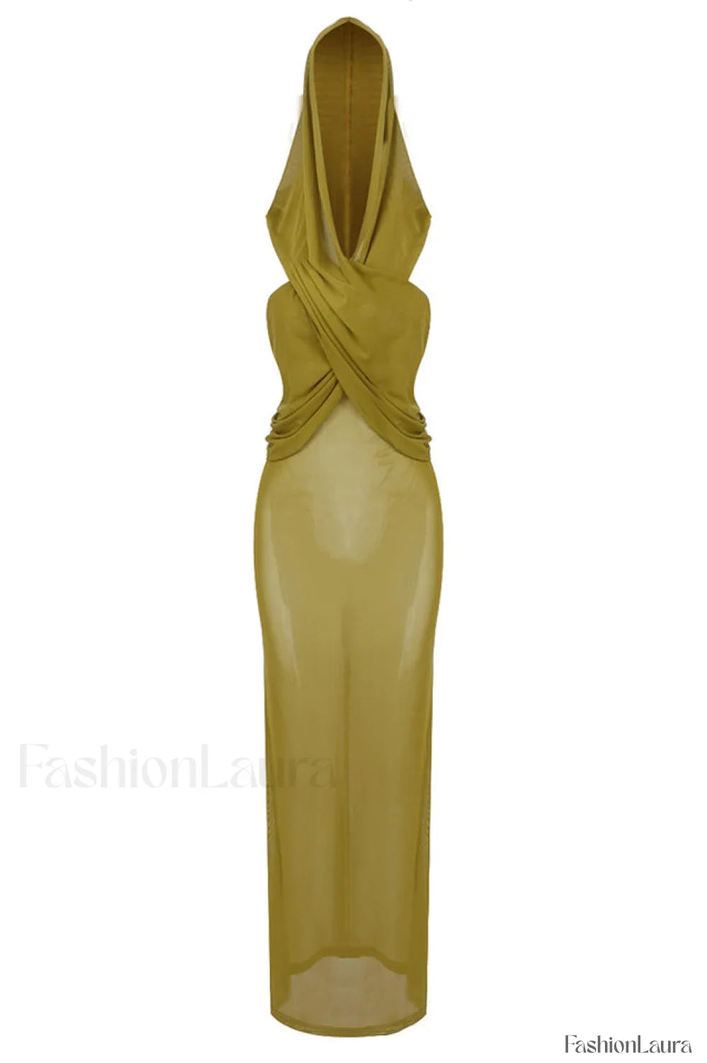 Carleigh Ruche Maxi Charming Dress With Headscarf XS / 1#