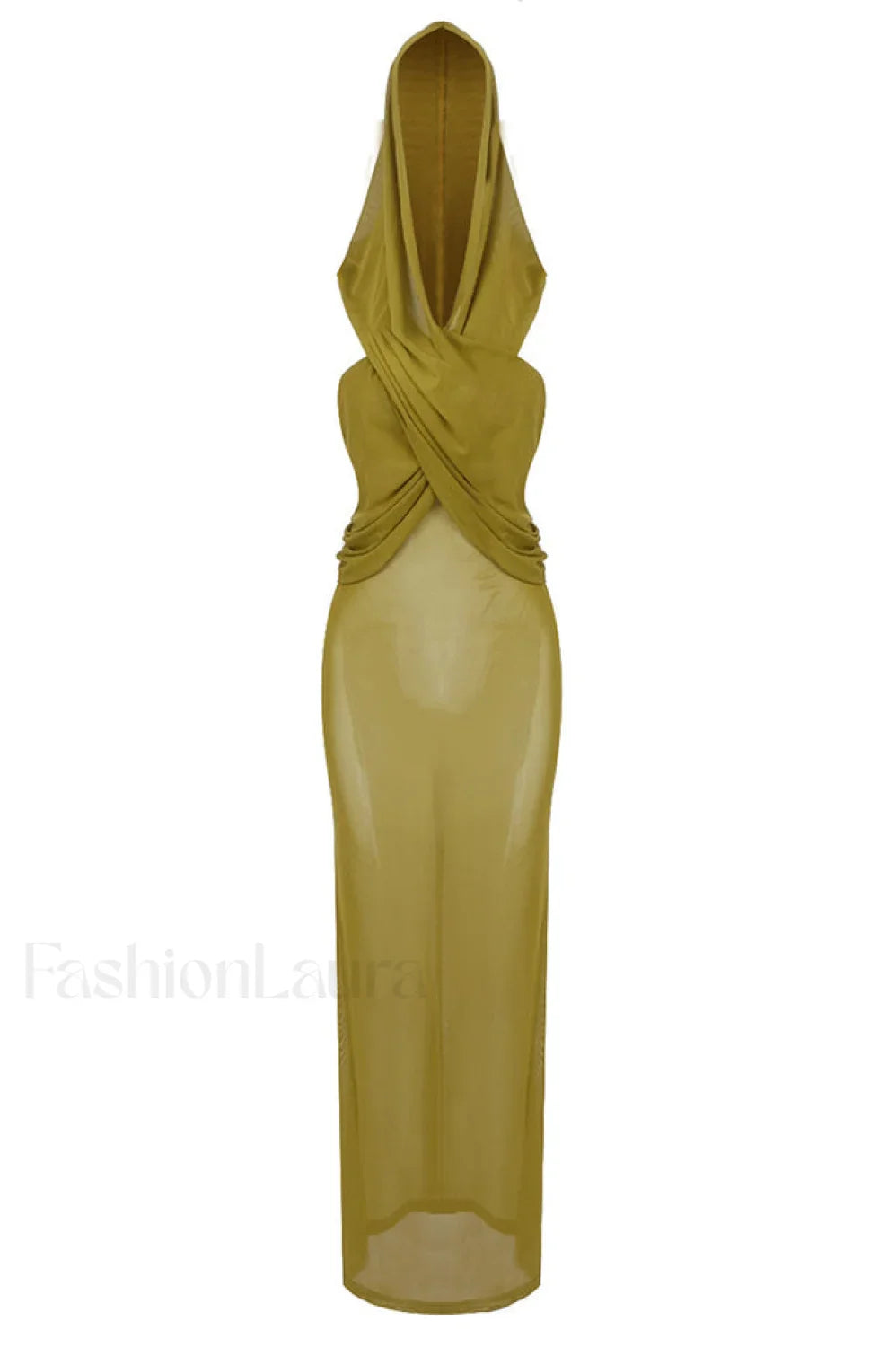 Carleigh Ruche Maxi Charming Dress With Headscarf XS / 1#