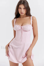 Carlotta Corset Stylish Mini Dress S / Baby Pink
