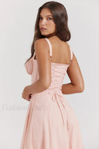 Carmen Pink Stylish Tunic Sundress