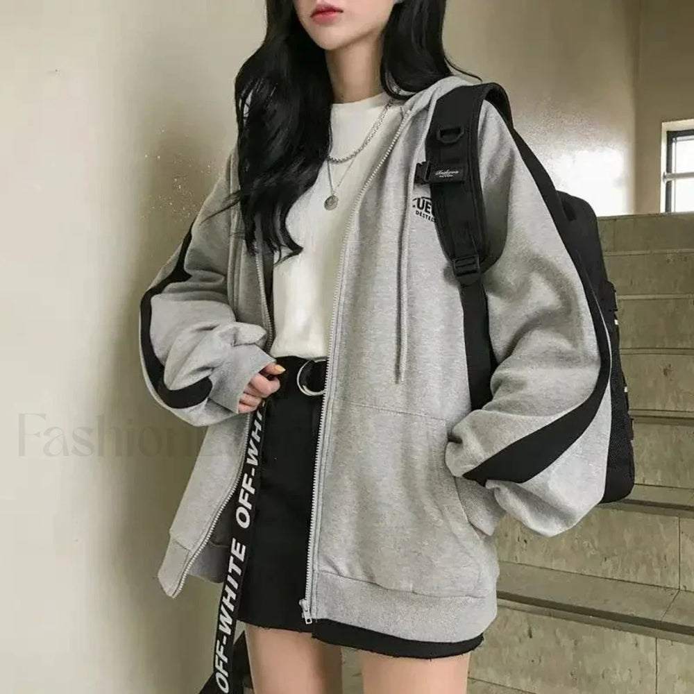 Casual Oversized Streetwear Hooded Hoody Sweatshirts & Hoodies L