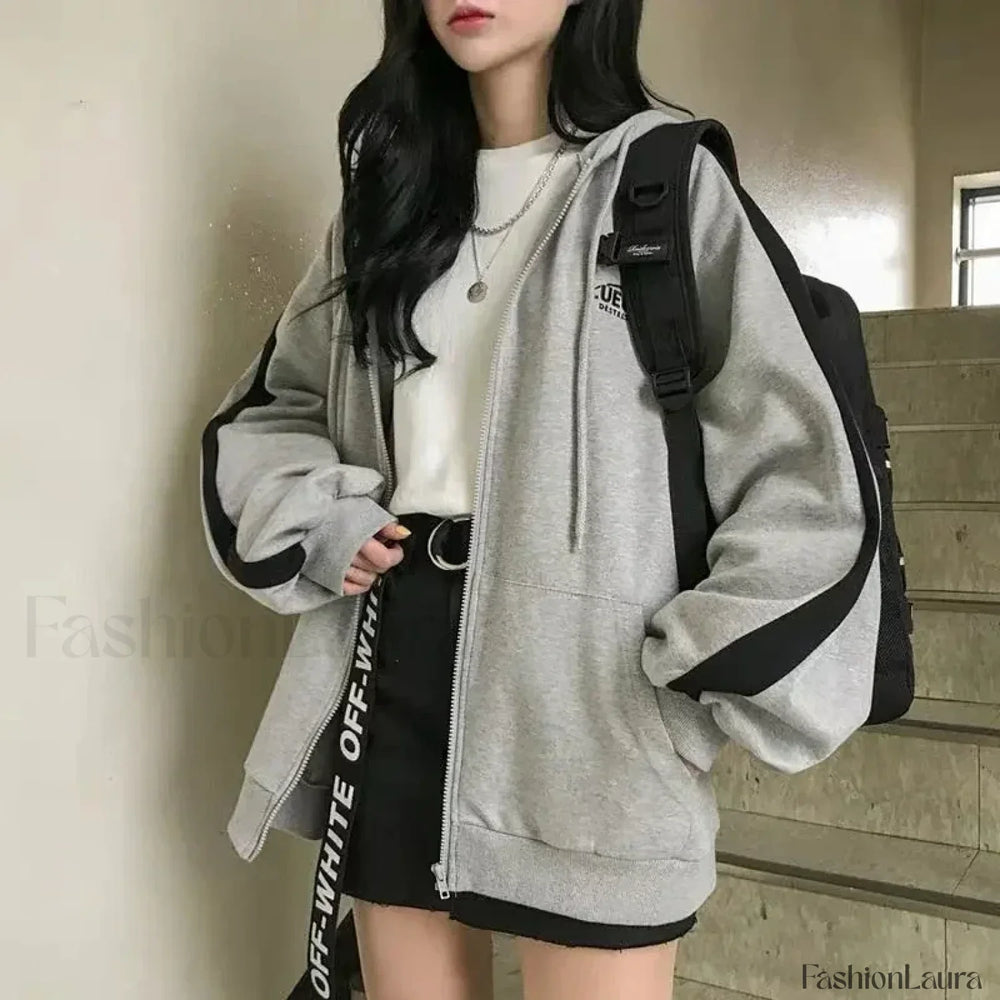 Casual Oversized Streetwear Hooded Hoody Sweatshirts & Hoodies L