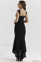 Cesca Retro Cream Charming White Floral Maxi Dress