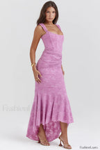 Cesca Rose Pink Charming Floral Maxi Dress