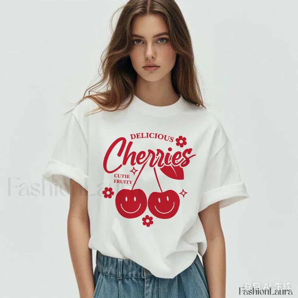Cherry Delicious Raccoon Meme Graphic T Shirt