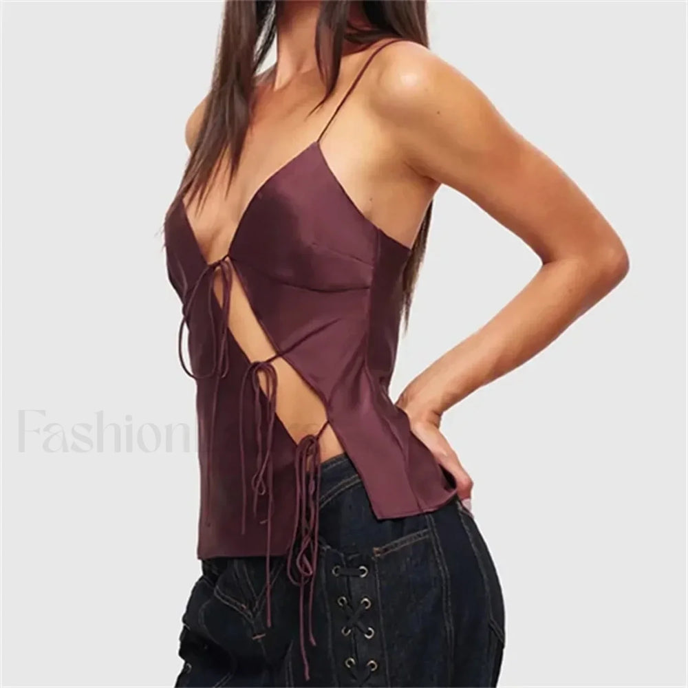 Chic Hollow Party Crop Top