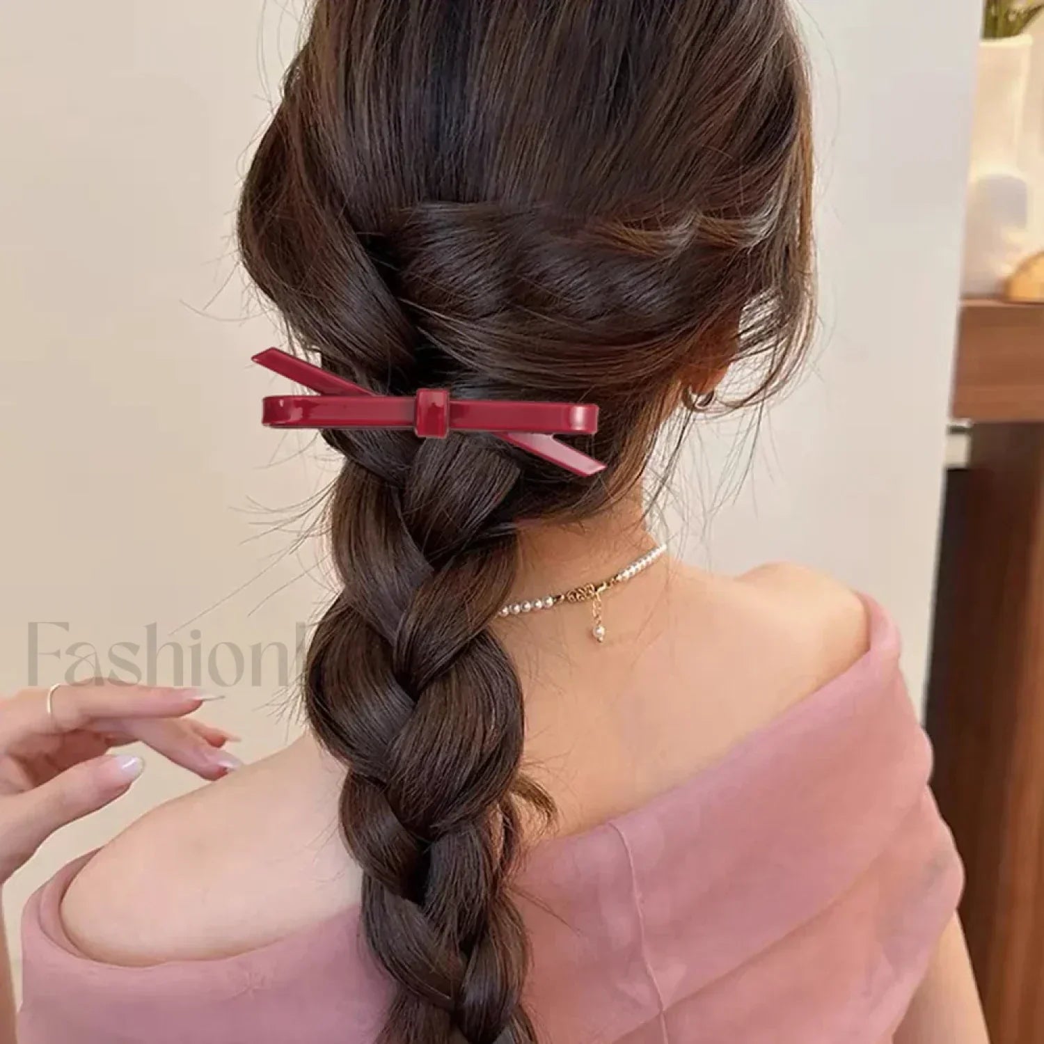 Chic Plain Color Acrylic Cute Sweet Simple Christmas Hair Accessory
