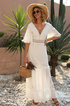 Chic White Stylish Boho Dress