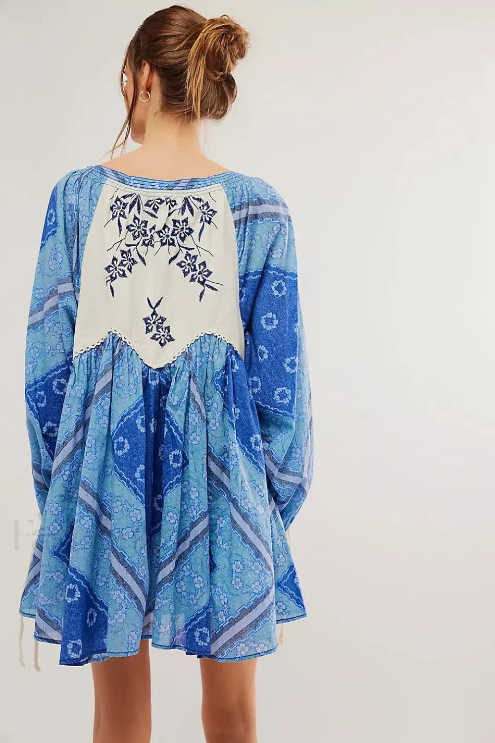 Chiffon Floral Tunic Boho Dress