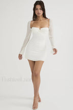 Chiffon Halter Stylish Mini Dress