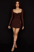 Chiffon Halter Stylish Mini Dress