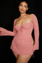 Chiffon Halter Stylish Mini Dress